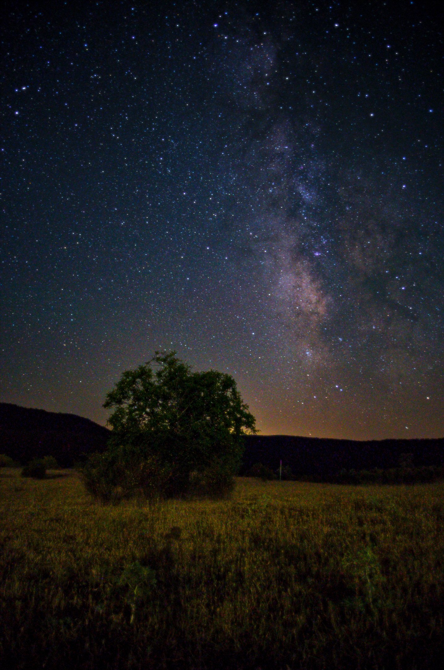 Via Via Láctea desde las montañas de Cuenca
